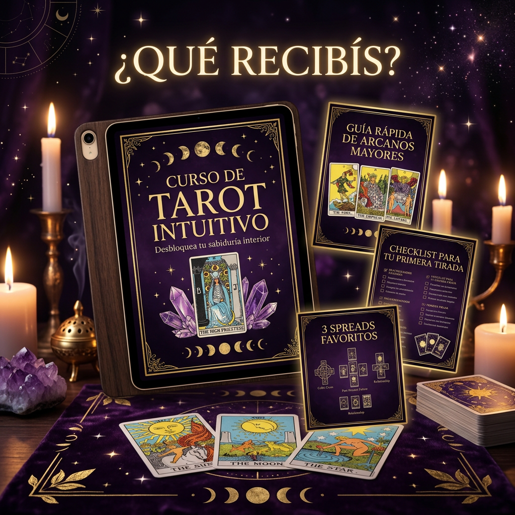 ¿Qué recibís? Bundle Curso de Tarot Intuitivo