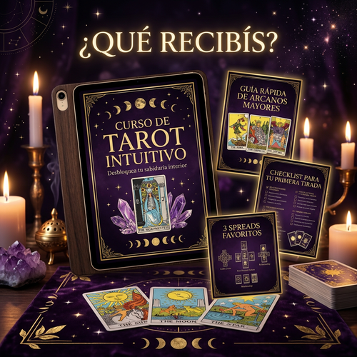 ¿Qué recibís? Bundle Curso de Tarot Intuitivo